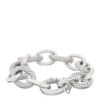 David Yurman Sterling Silver 17mm Extra Large Oval Link Bracelet 3 of 3