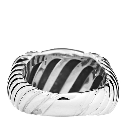 David Yurman Sterling Silver Diamond Metro Dome Ring 59 8.75 4 of 5