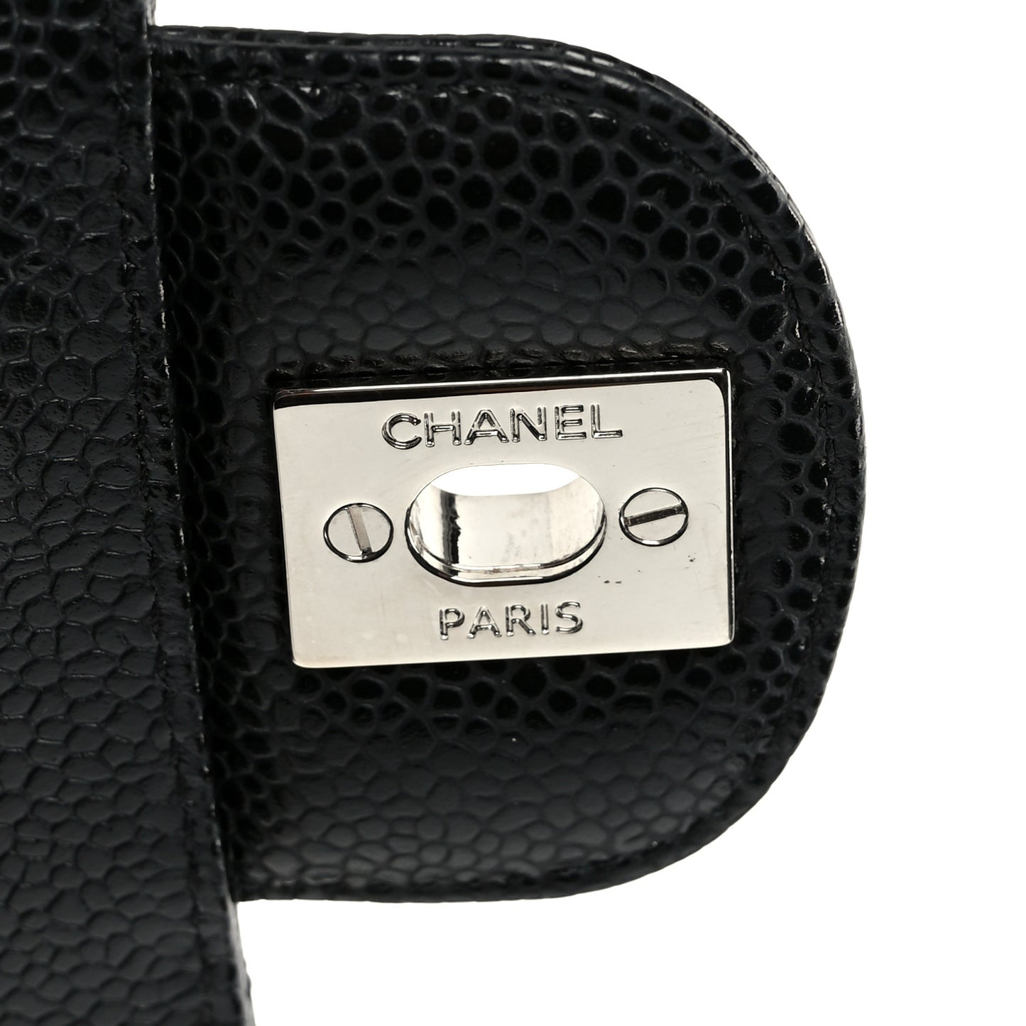 Caviar Quilted Small Double Flap Black