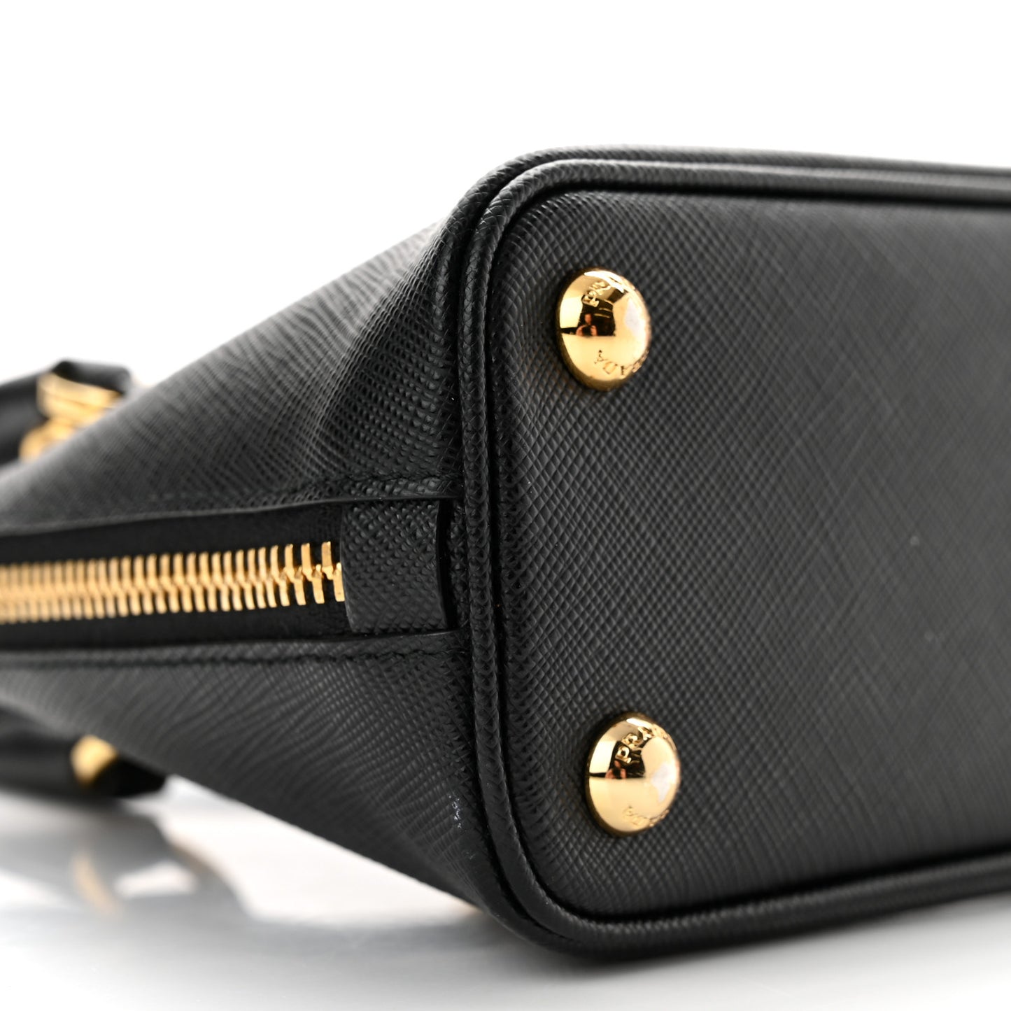 Saffiano Lux Mini Promenade Tote Black