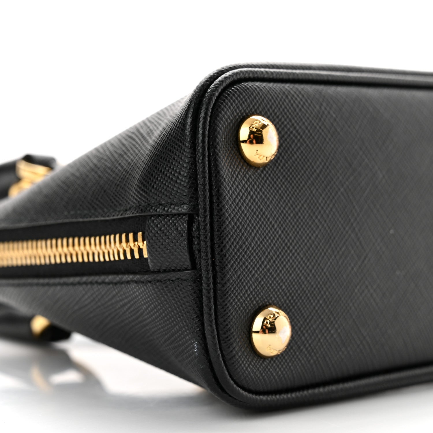 Prada Saffiano Lux Mini Promenade Tote Black 8 of 9