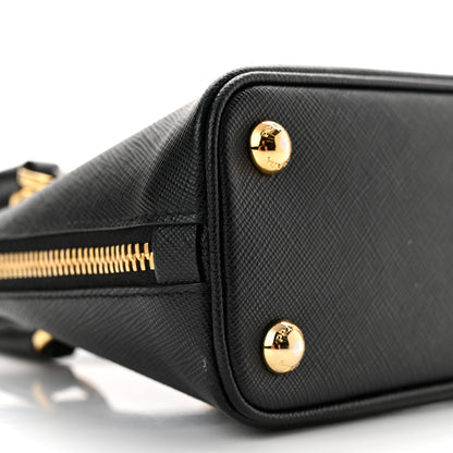 Prada Saffiano Lux Mini Promenade Tote Black 8 of 9