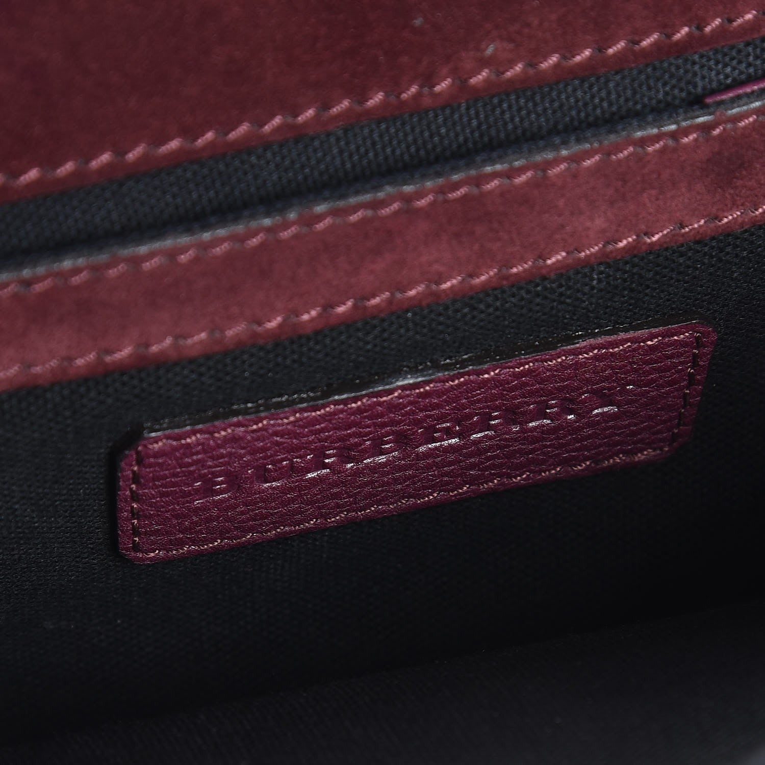 Burberry Derby Calfskin House Check Small Macken Crossbody Bag Mahogany Red 6 of 8