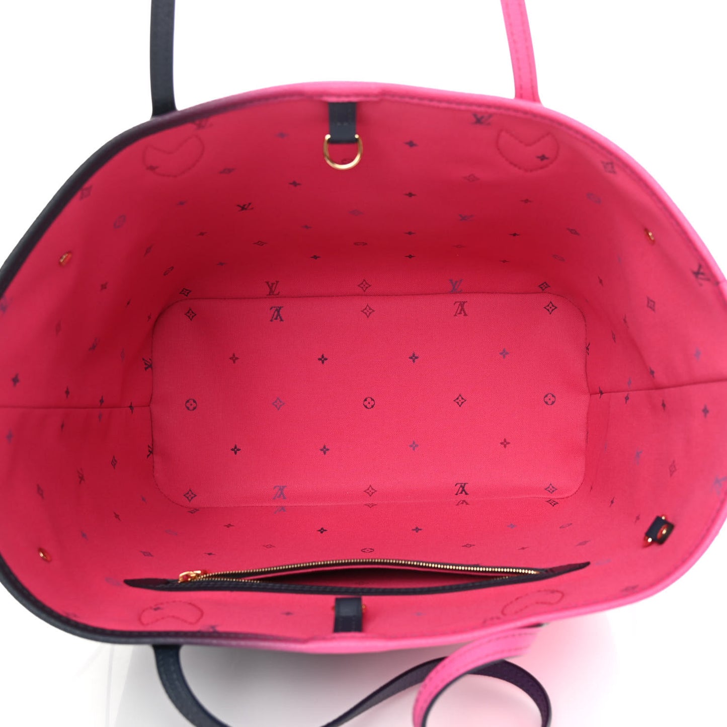 Monogram Giant Spring In The City Neverfull MM Midnight Fuchsia