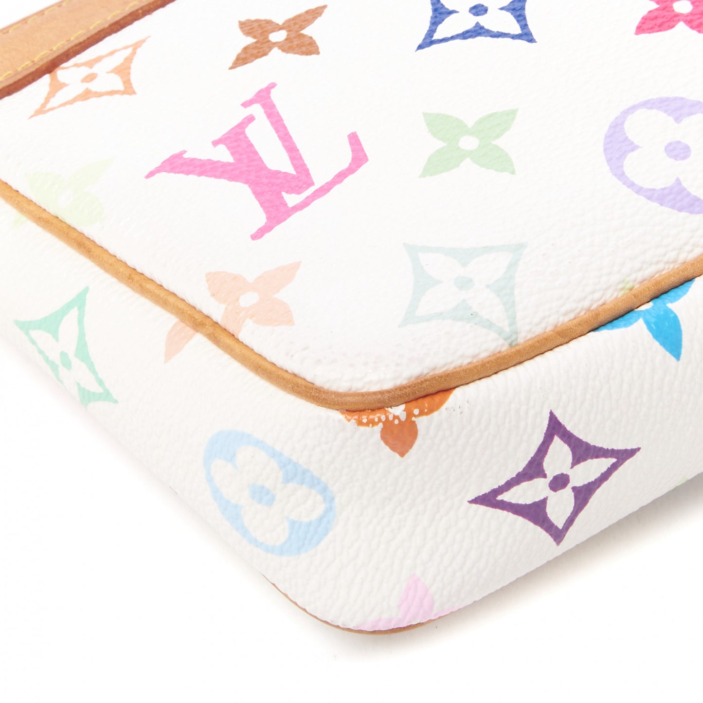 Monogram Multicolor Pochette Accessories White