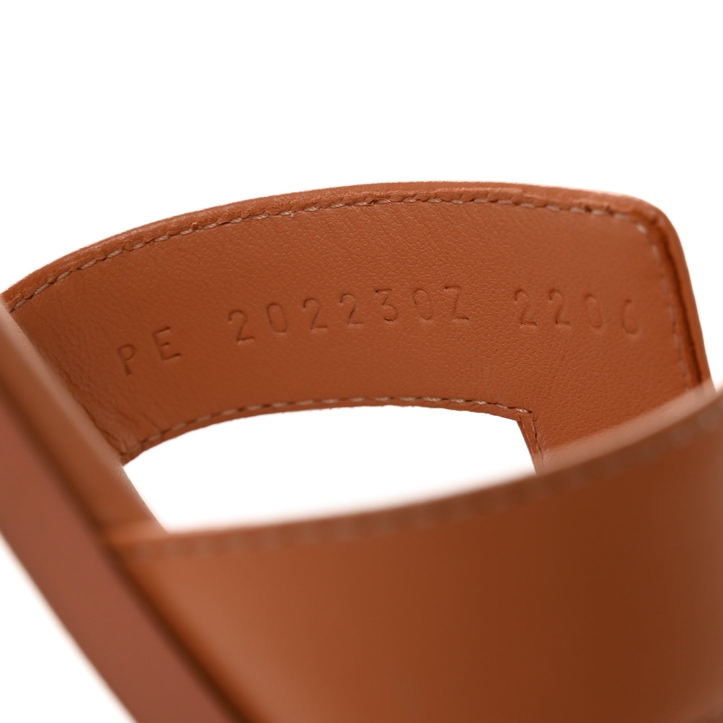 Box Calfskin Oran Sandals 37.5 Granit Rose