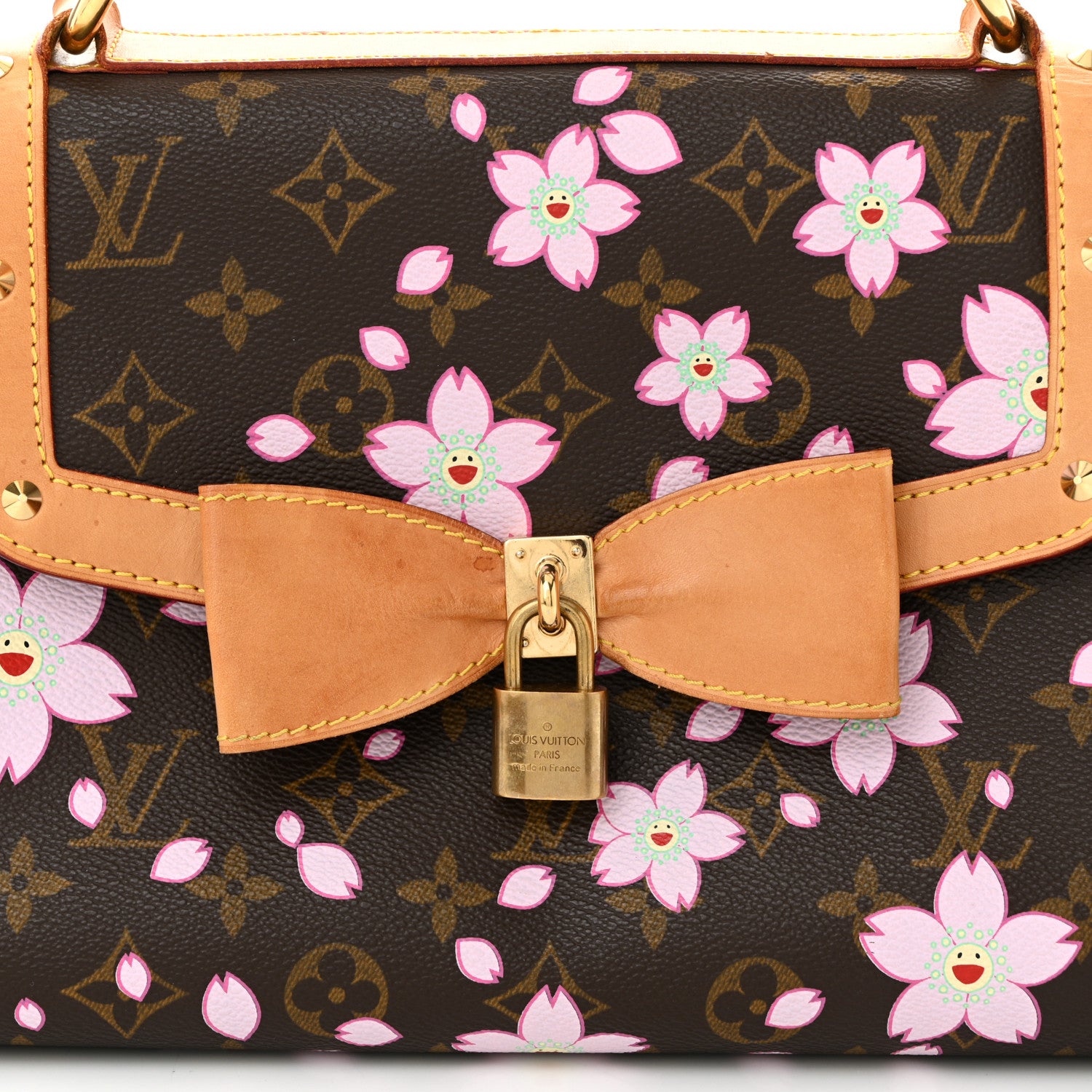 Louis Vuitton Monogram Cherry Blossom Sac Retro Bag Brown 7 of 11
