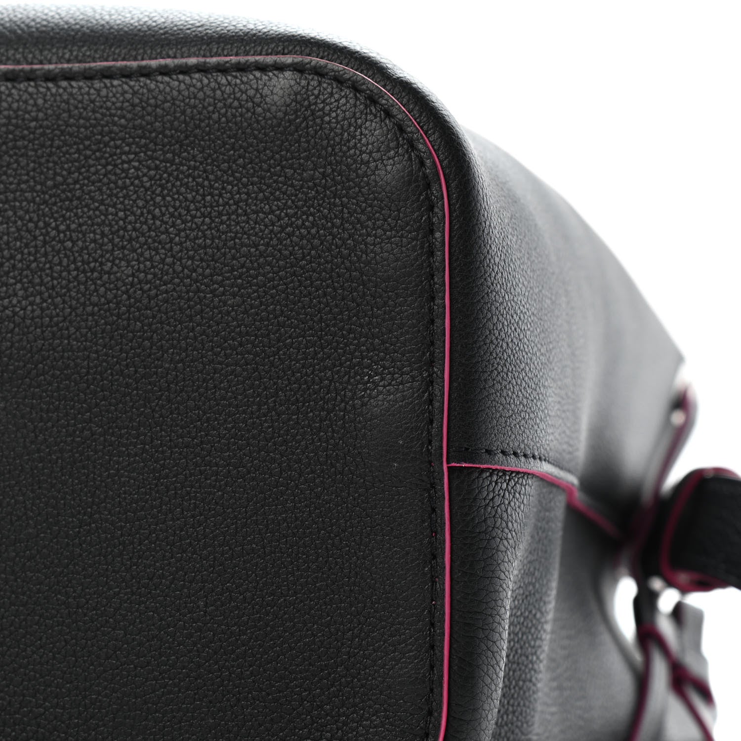 Louis Vuitton Calfskin Lockme Bucket Black 5 of 6