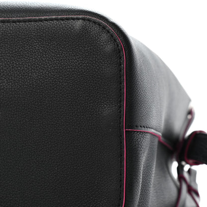Louis Vuitton Calfskin Lockme Bucket Black 5 of 6