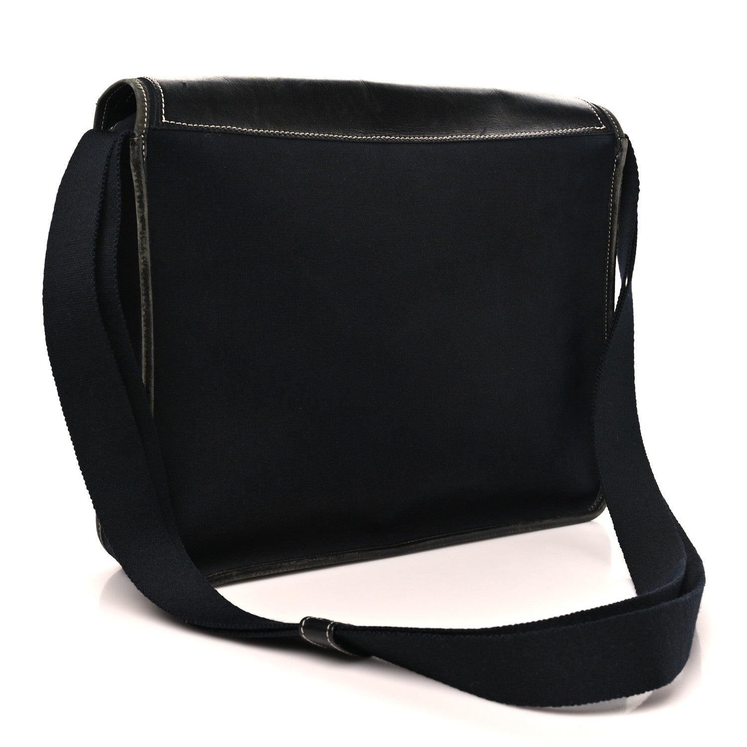 Hermes Toile Officier Buenaventura Messenger Bag Black 3 of 11