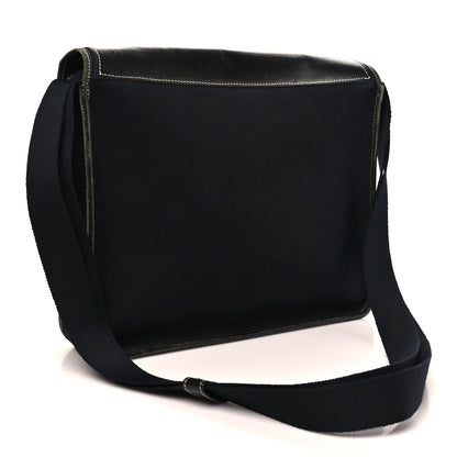 Hermes Toile Officier Buenaventura Messenger Bag Black 3 of 11