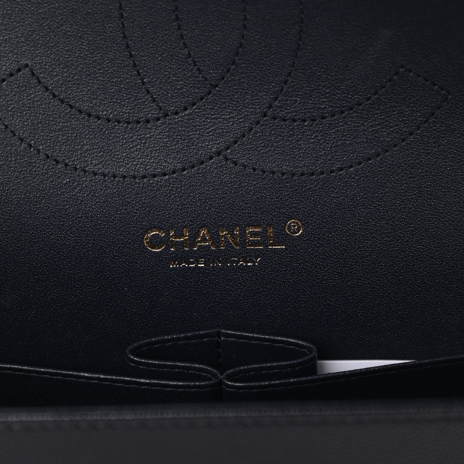 Chanel Caviar Quilted Jumbo Double Flap Navy Blue 6 of 9