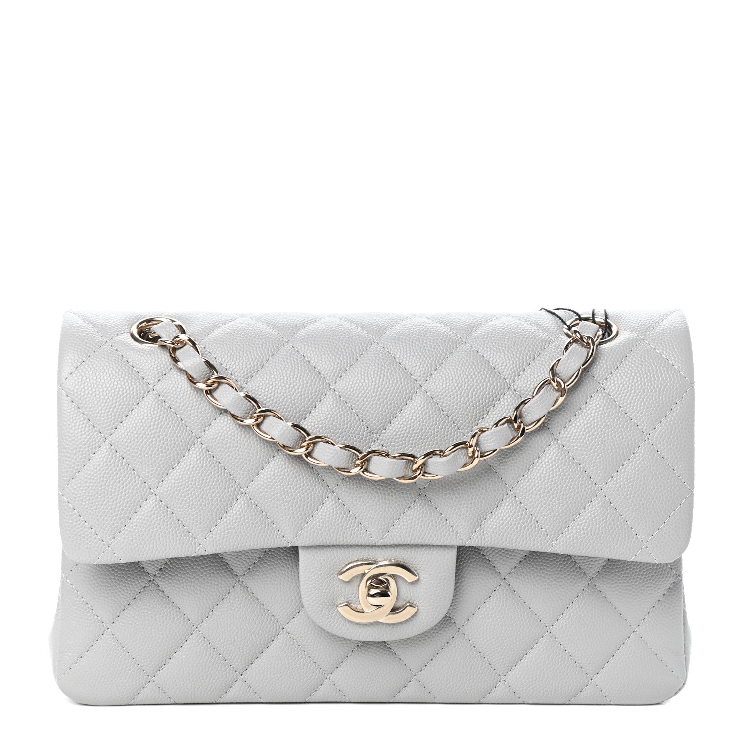 Chanel Caviar Quilted Small Double Flap Grey 1 of 10