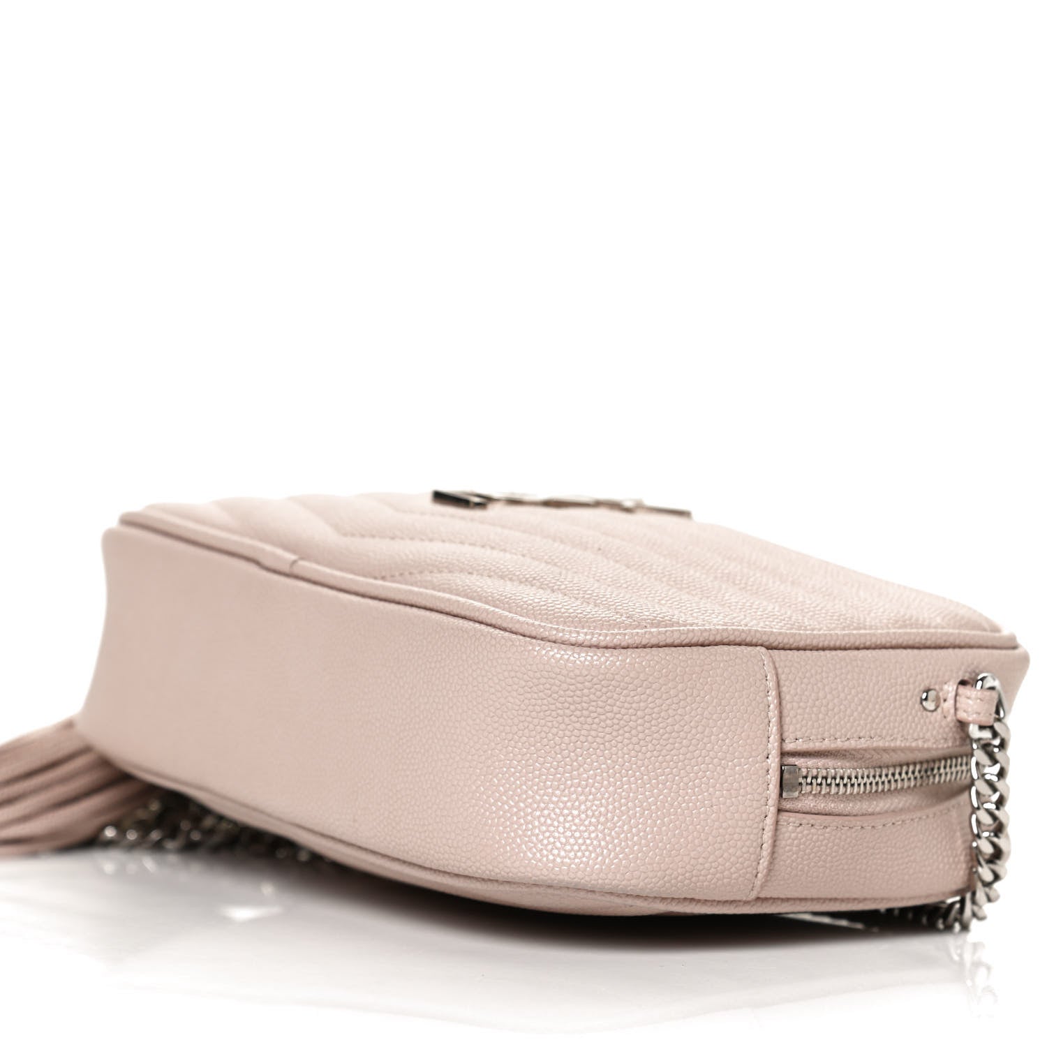 Saint Laurent Grain De Poudre Matelasse Monogram Mini Lou Camera Bag Marble Pink 10 of 12