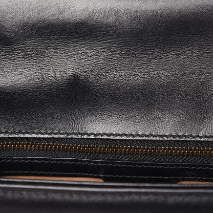 Gucci Calfskin Matelasse Small GG Marmont Top Handle Shoulder Bag Black 10 of 17