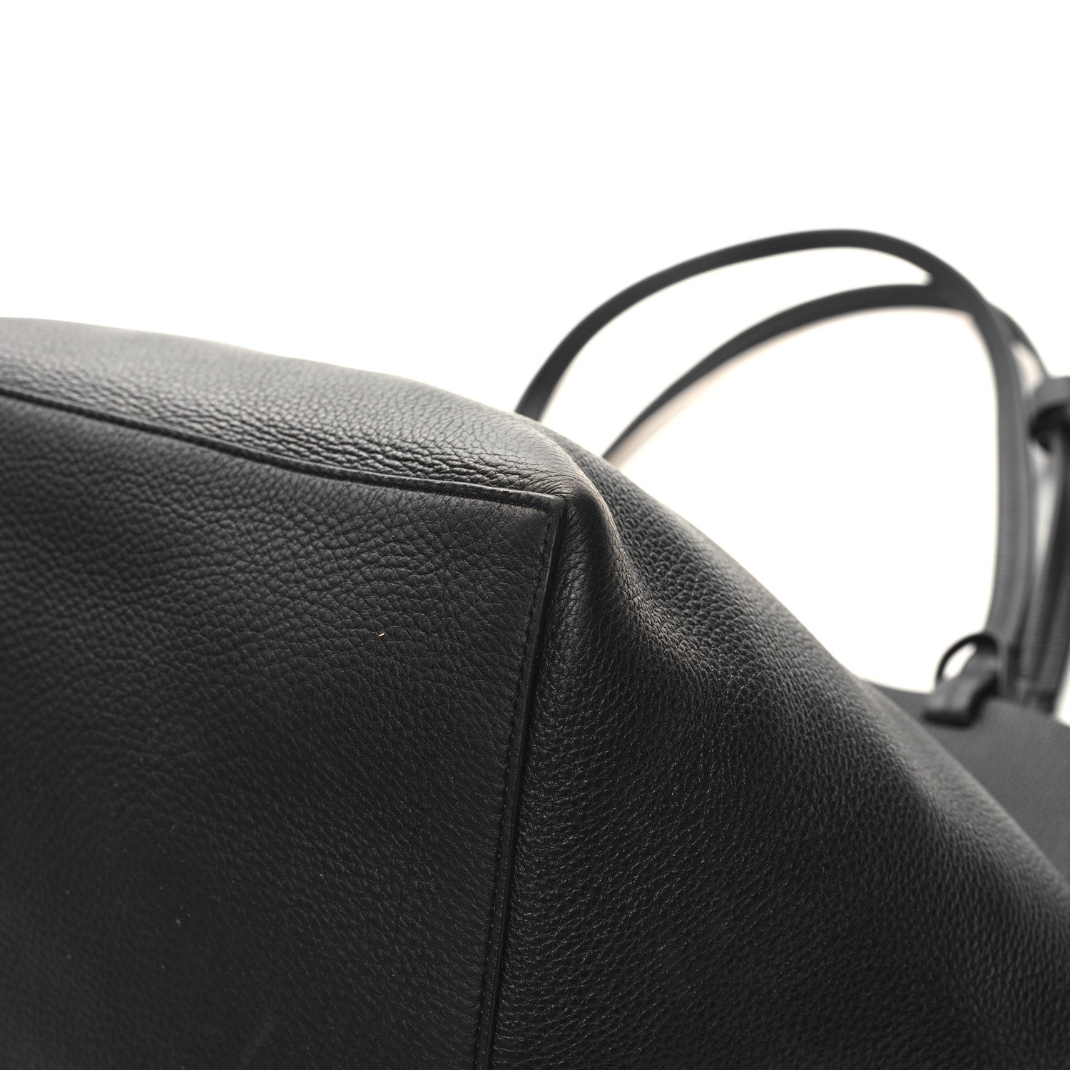 The Row Grained Calfskin Park Tote Three Black 12 of 12