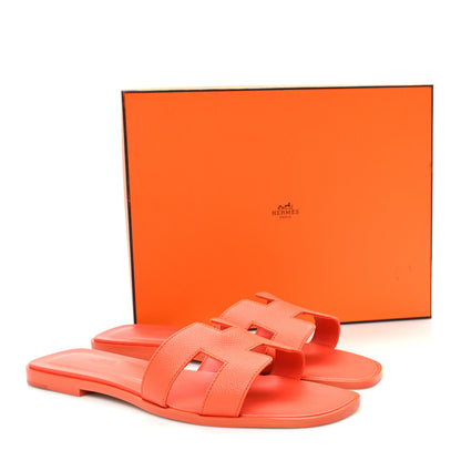 Hermes Epsom Oran Sandals 40.5 Orange Poppy 10 of 10