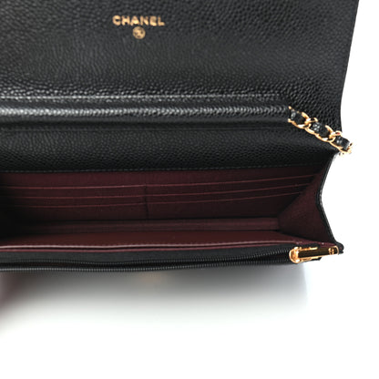 Chanel Caviar Quilted Wallet On Chain WOC Black 5 of 9