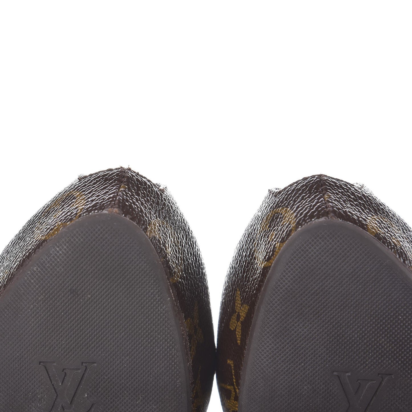 Patent Monogram Fetish Vanity Platform Pumps 39