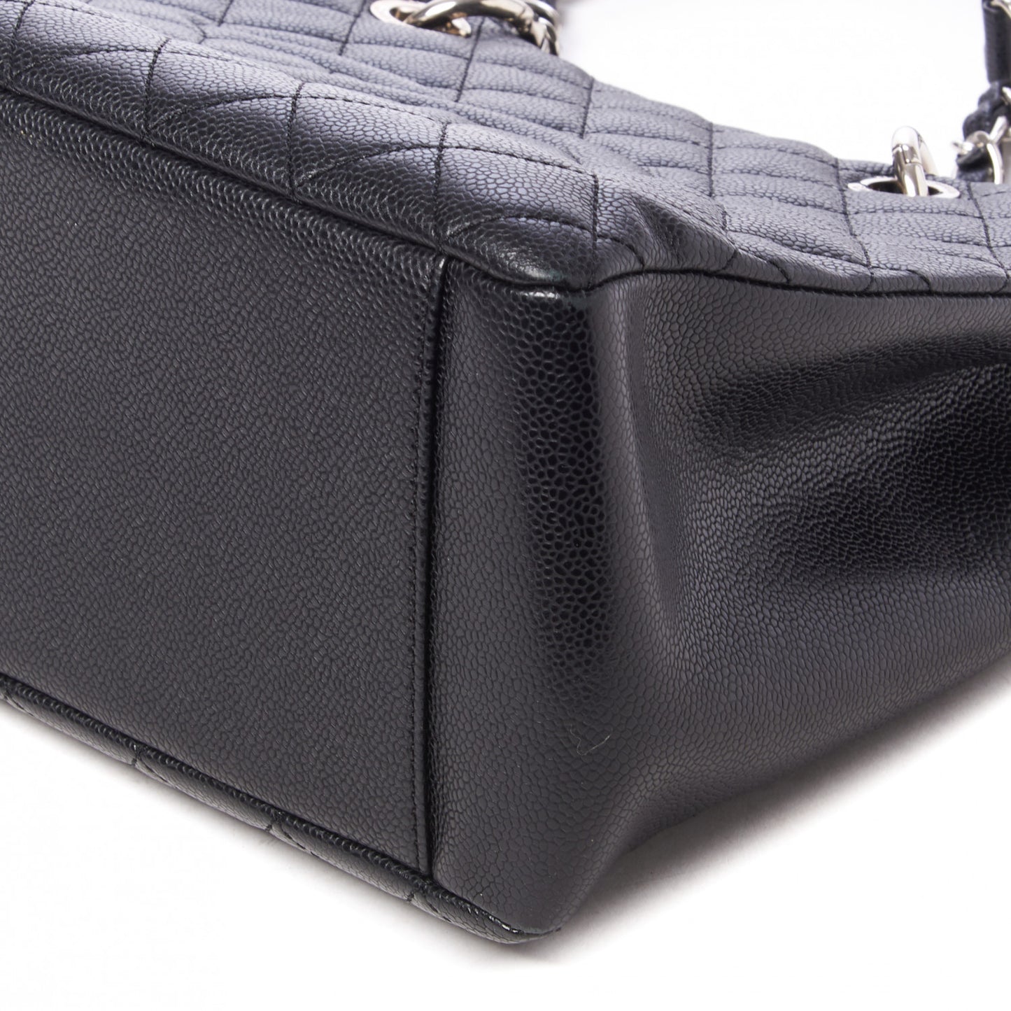 Caviar Quilted Grand Shopping Tote GST Black