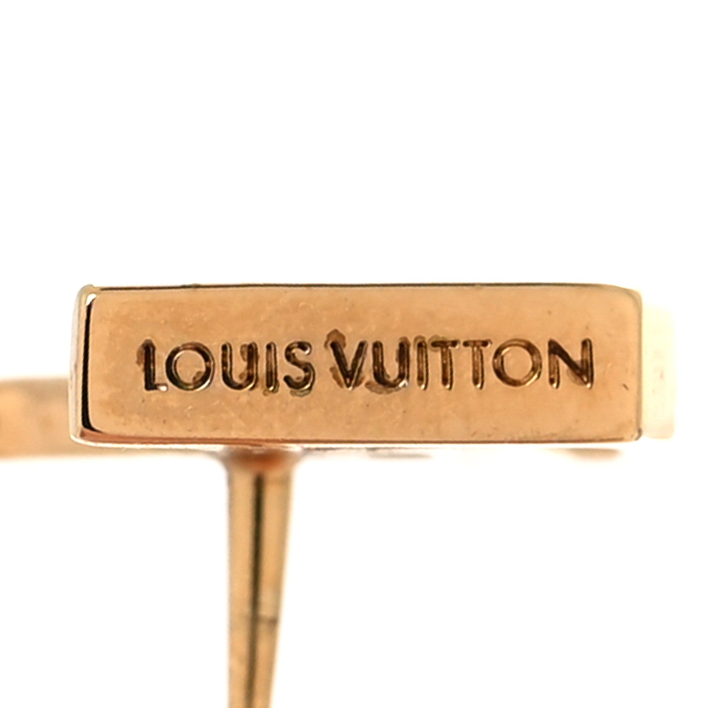 Metal LV Iconic Earrings Gold