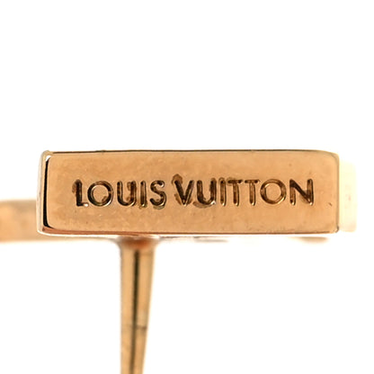 Louis Vuitton Metal LV Iconic Earrings Gold 4 of 5