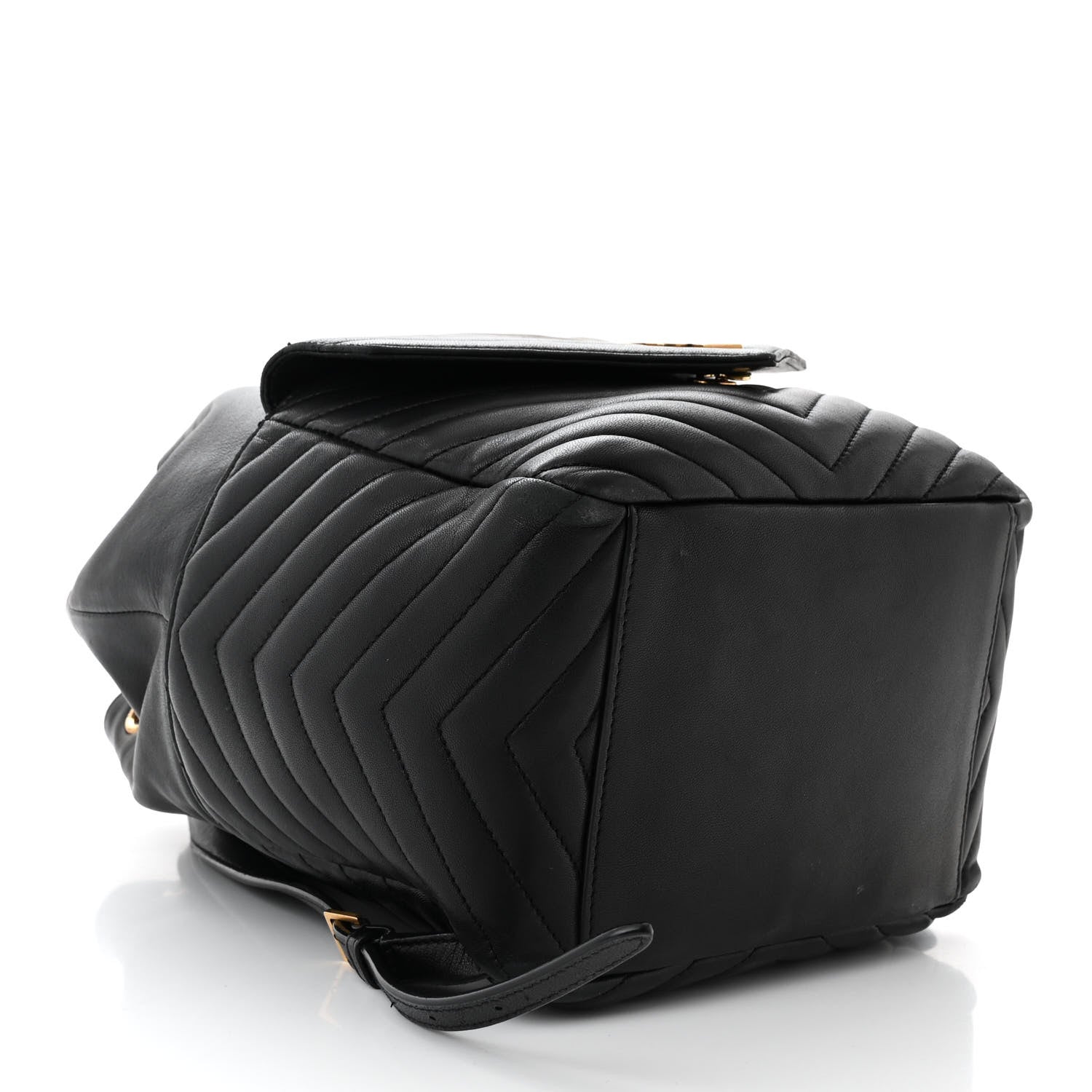Saint Laurent Lambskin Matelasse Monogram Joe Backpack Black 4 of 11