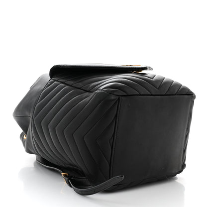 Saint Laurent Lambskin Matelasse Monogram Joe Backpack Black 4 of 11