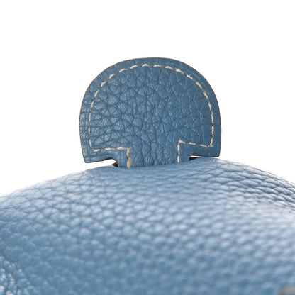 Hermes Taurillon Clemence Evelyne III GM Blue Jean 7 of 15