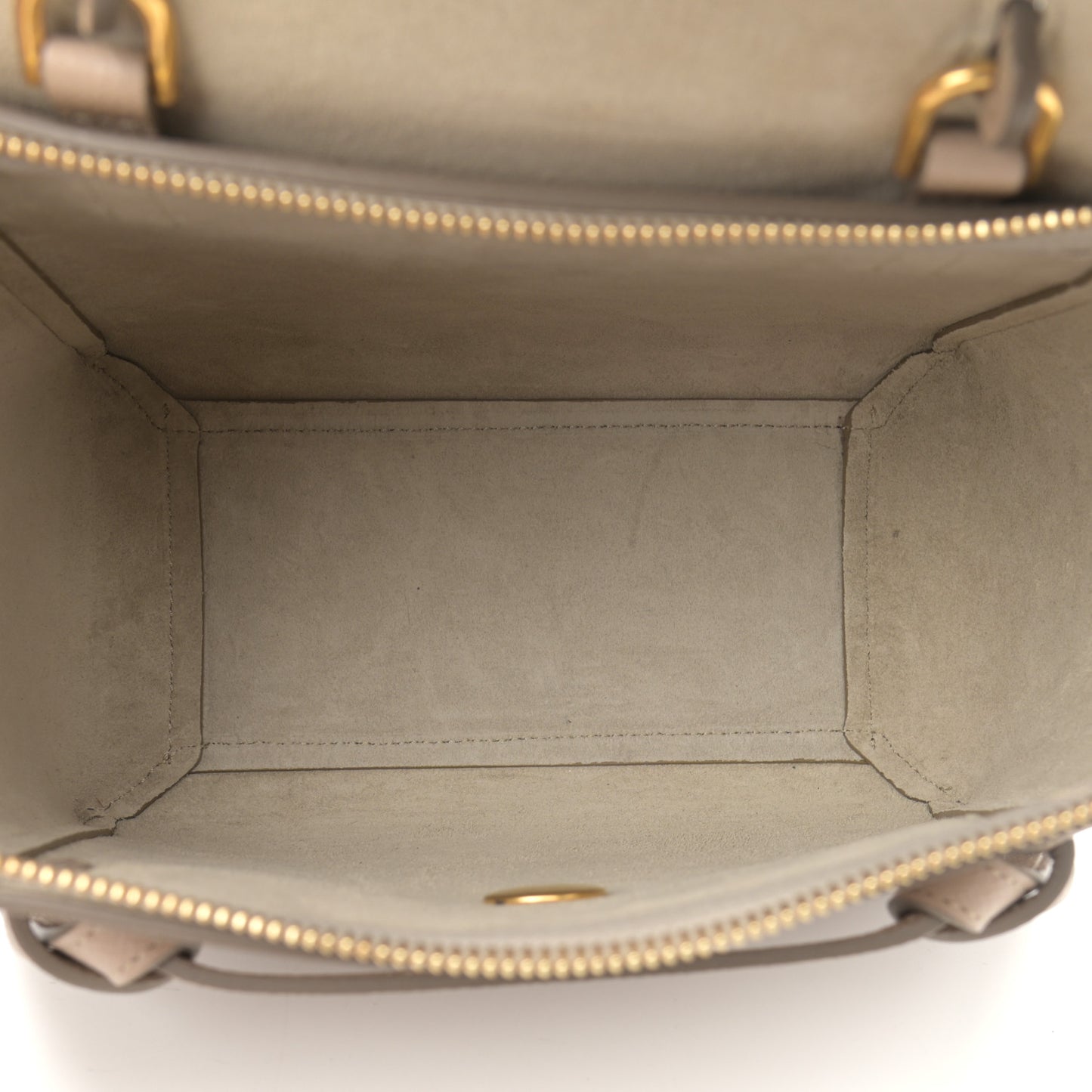 Grained Calfskin Nano Belt Bag Light Taupe