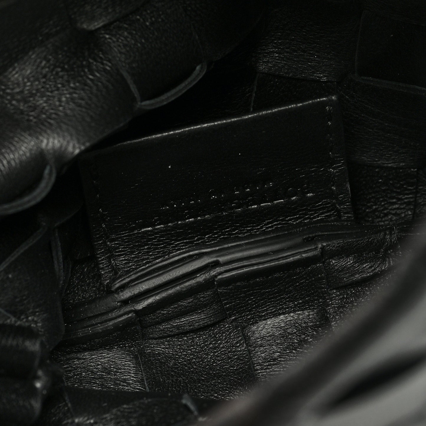 Nappa Intrecciato Mini Sardine Bag Black