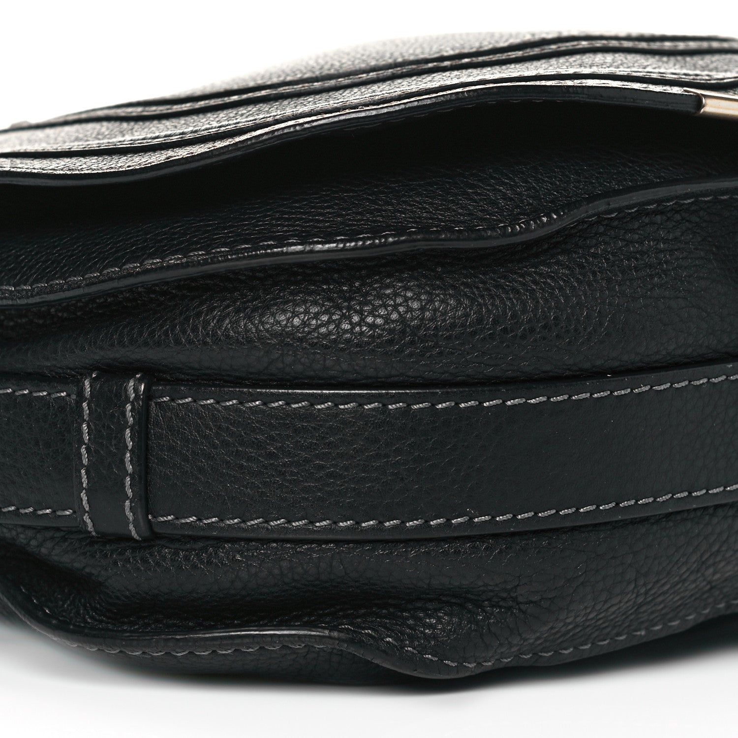 Chloe Calfskin Medium Marcie Round Crossbody Bag Black 7 of 16