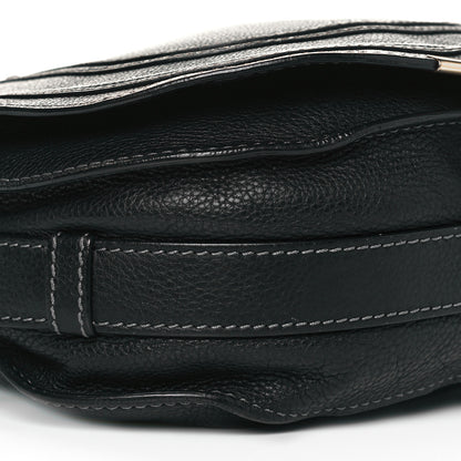 Chloe Calfskin Medium Marcie Round Crossbody Bag Black 7 of 16