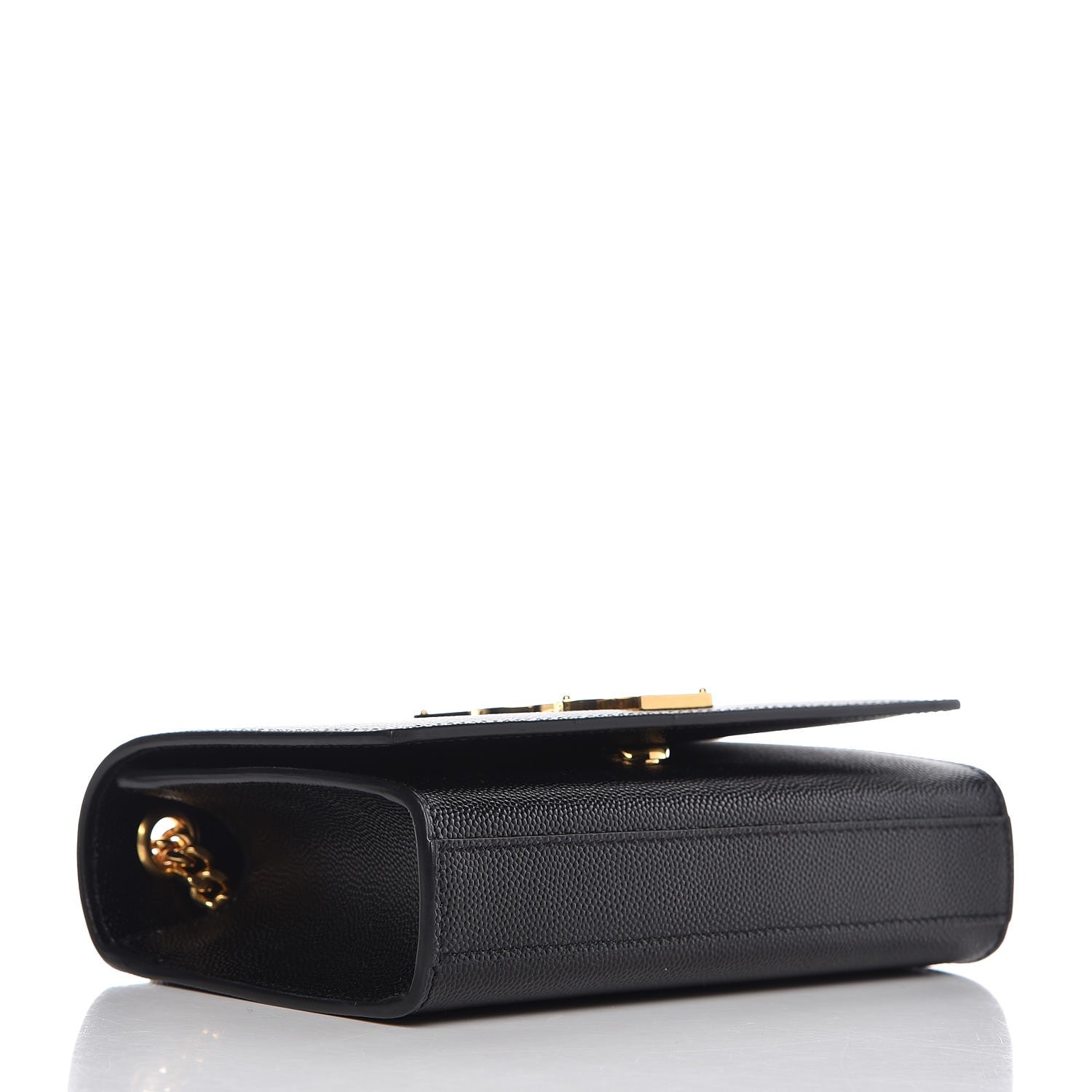 Saint Laurent Grain De Poudre Small Monogram Kate Satchel Black 4 of 8