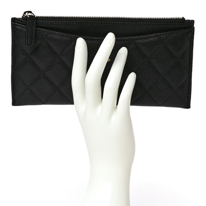 Chanel Caviar Quilted Classic Zip Pouch Black 2 of 9