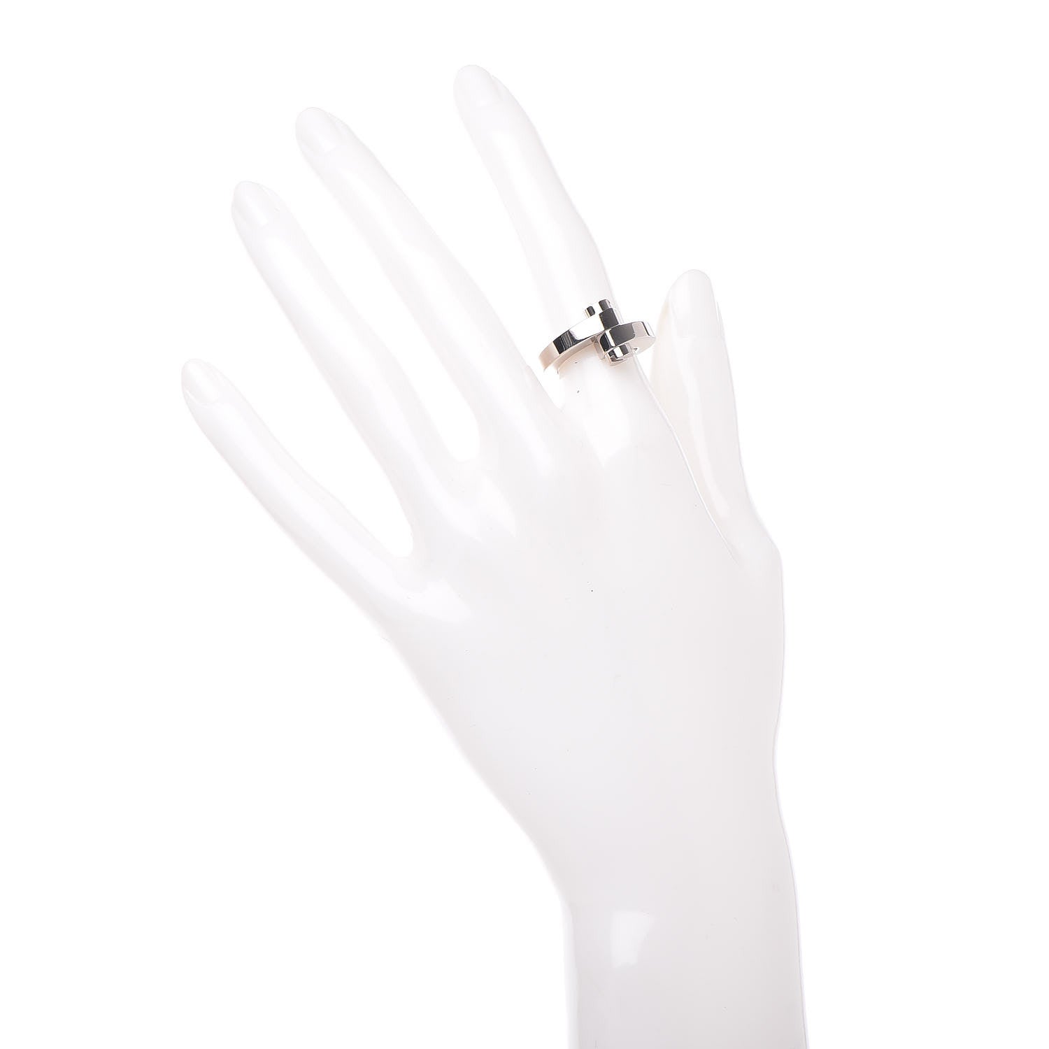 Cartier 18K White Gold Menotte Ring 49 4.75 2 of 6