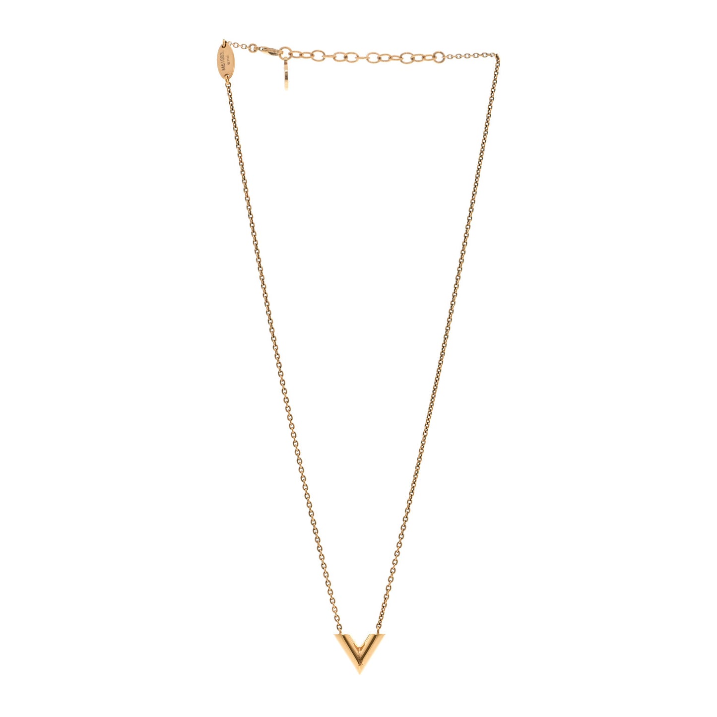 Essential V Necklace Gold