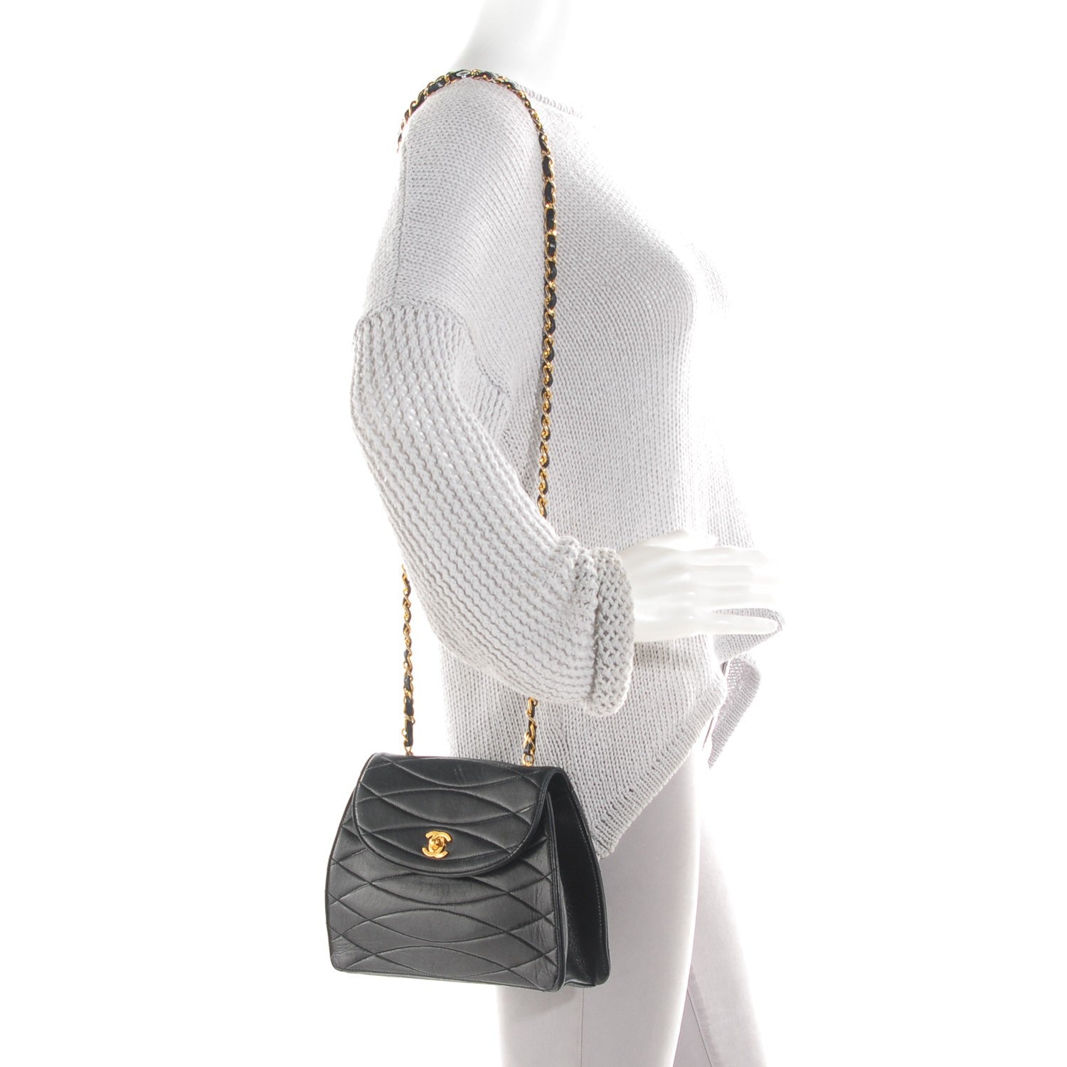 Chanel Lambskin Small Single Flap Black 2 of 9