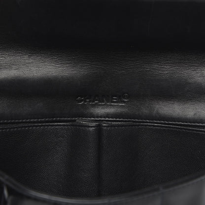 Chanel Patent Quilted East West Chocolate Bar Flap Black 6 of 14