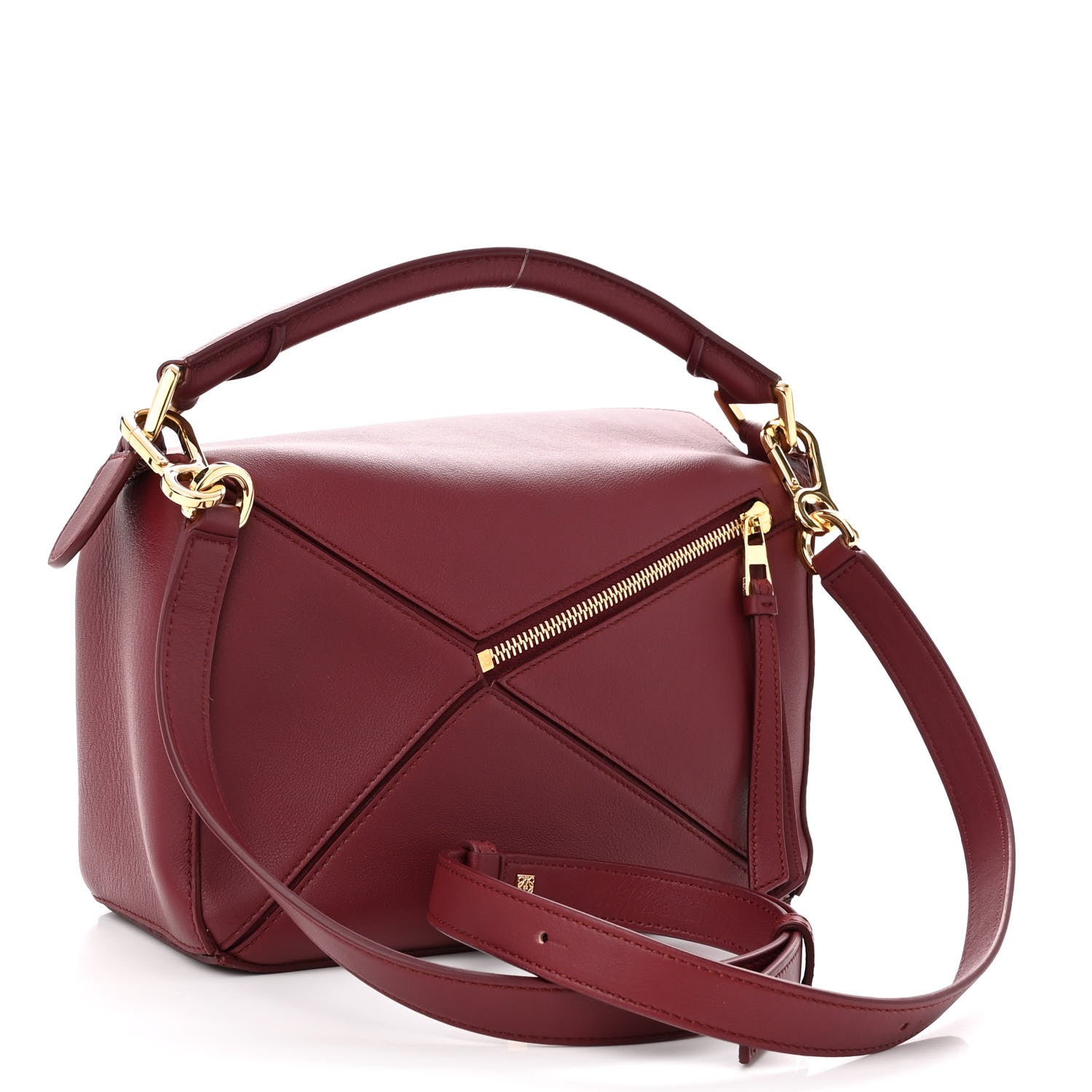 Loewe Calfskin Small Puzzle Bag Wine 3 of 9