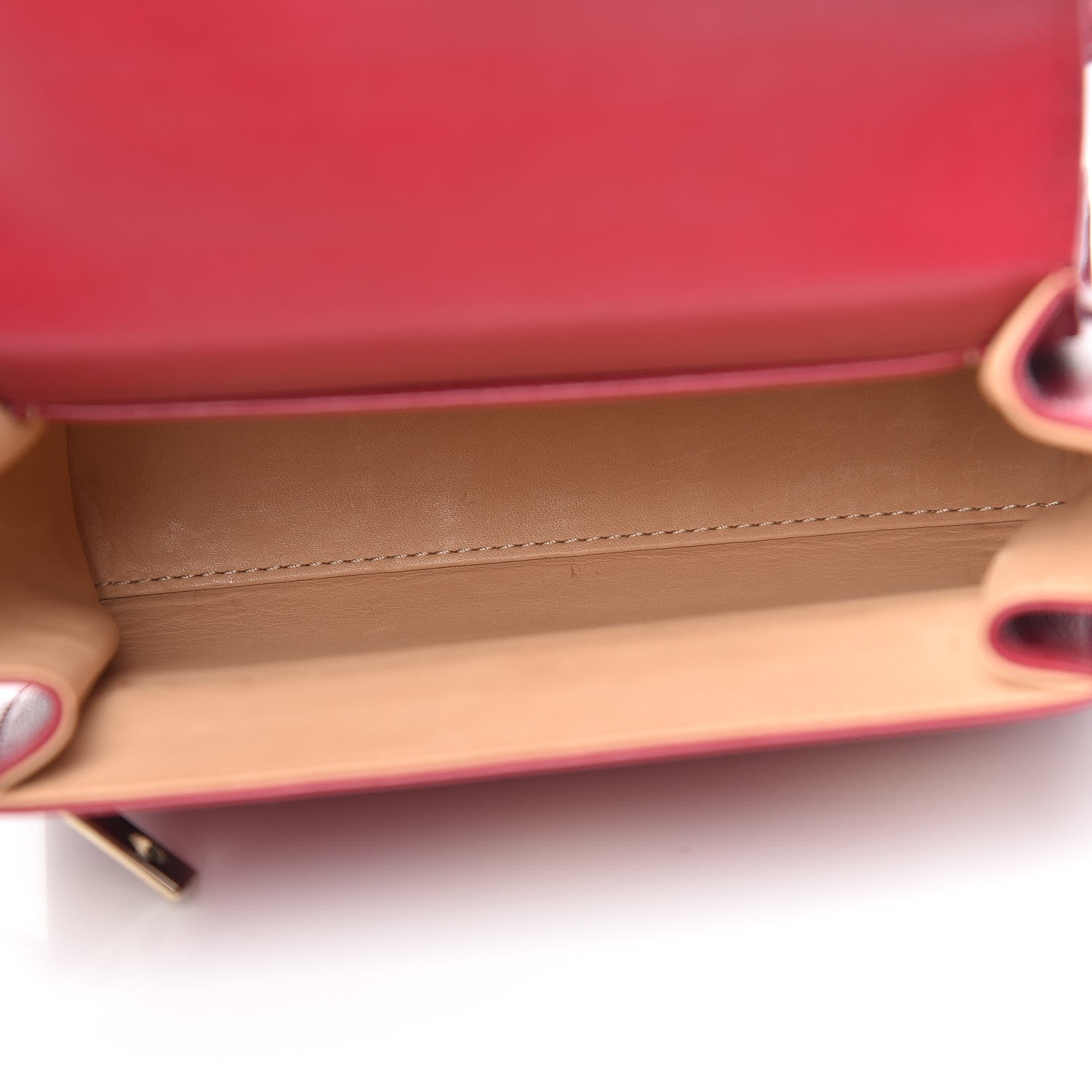 Delvaux Smooth Calfskin Micro Tempete Satchel Framboise 7 of 9
