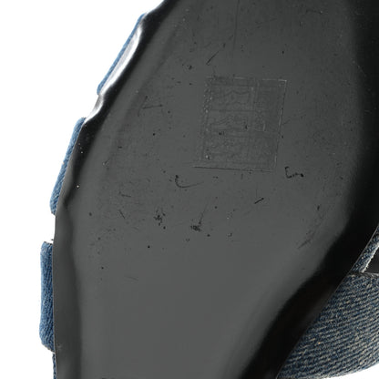 Saint Laurent Denim Tribute 05 Slide Sandals 38 Deep Navy Jeans 7 of 10