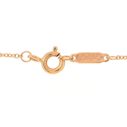 Tiffany 18K Rose Gold Diamond Large Daisy Key Pendant Necklace 3 of 5