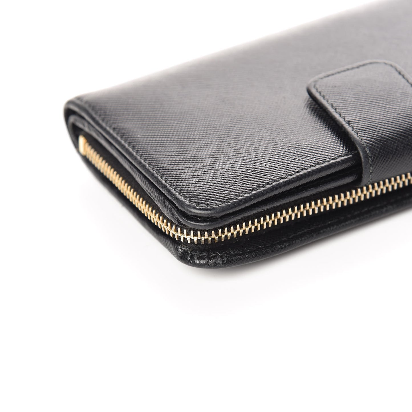 Saffiano Metal Compact Wallet Black