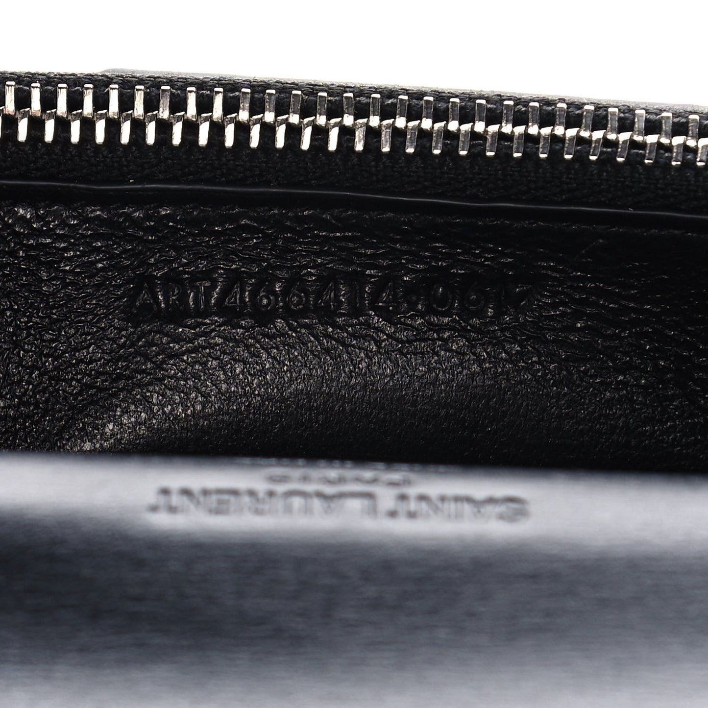 Calfskin Fragments Flap Wallet Black