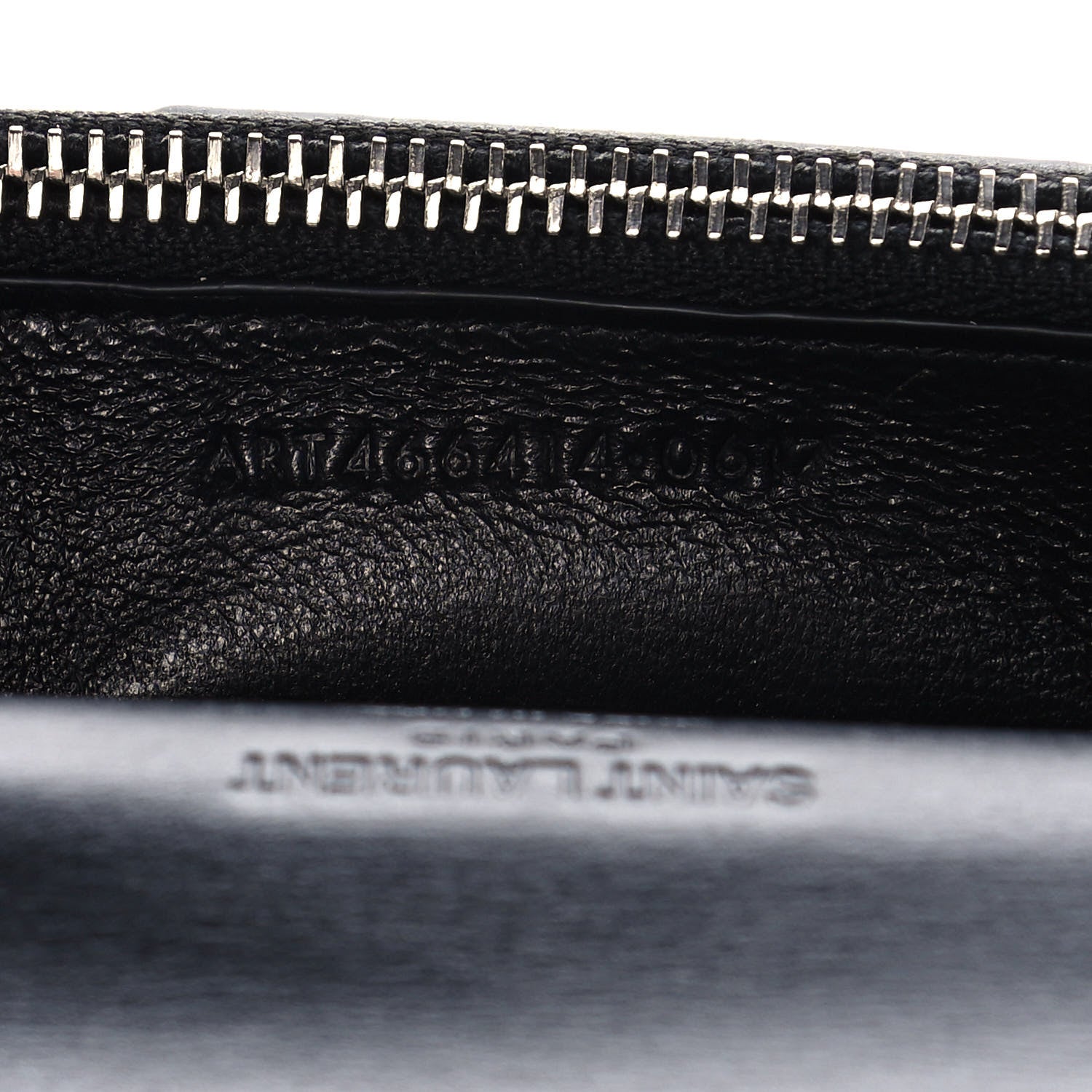 Saint Laurent Calfskin Fragments Flap Wallet Black 8 of 12