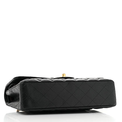 Chanel Caviar Quilted Medium Double Flap Black 4 of 12
