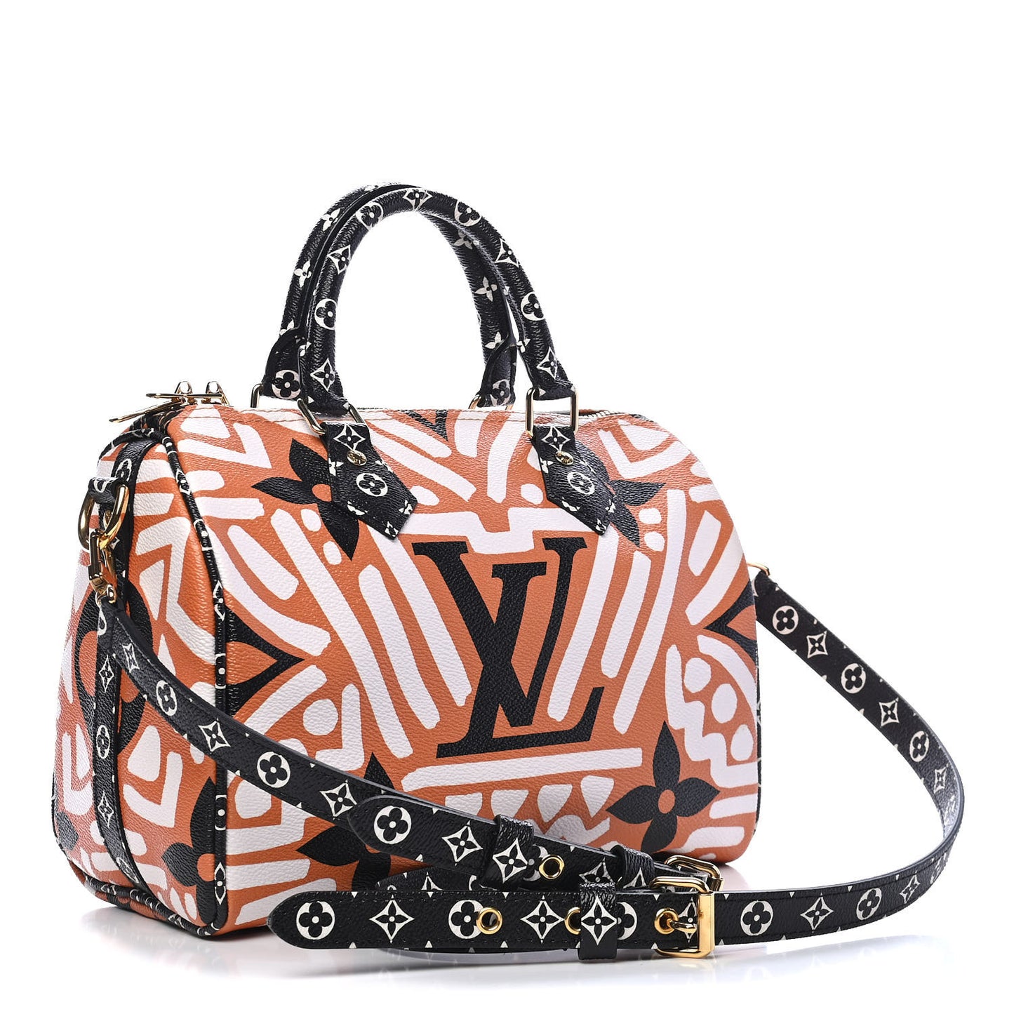 Monogram Giant Crafty Speedy Bandouliere 25 Creme Caramel