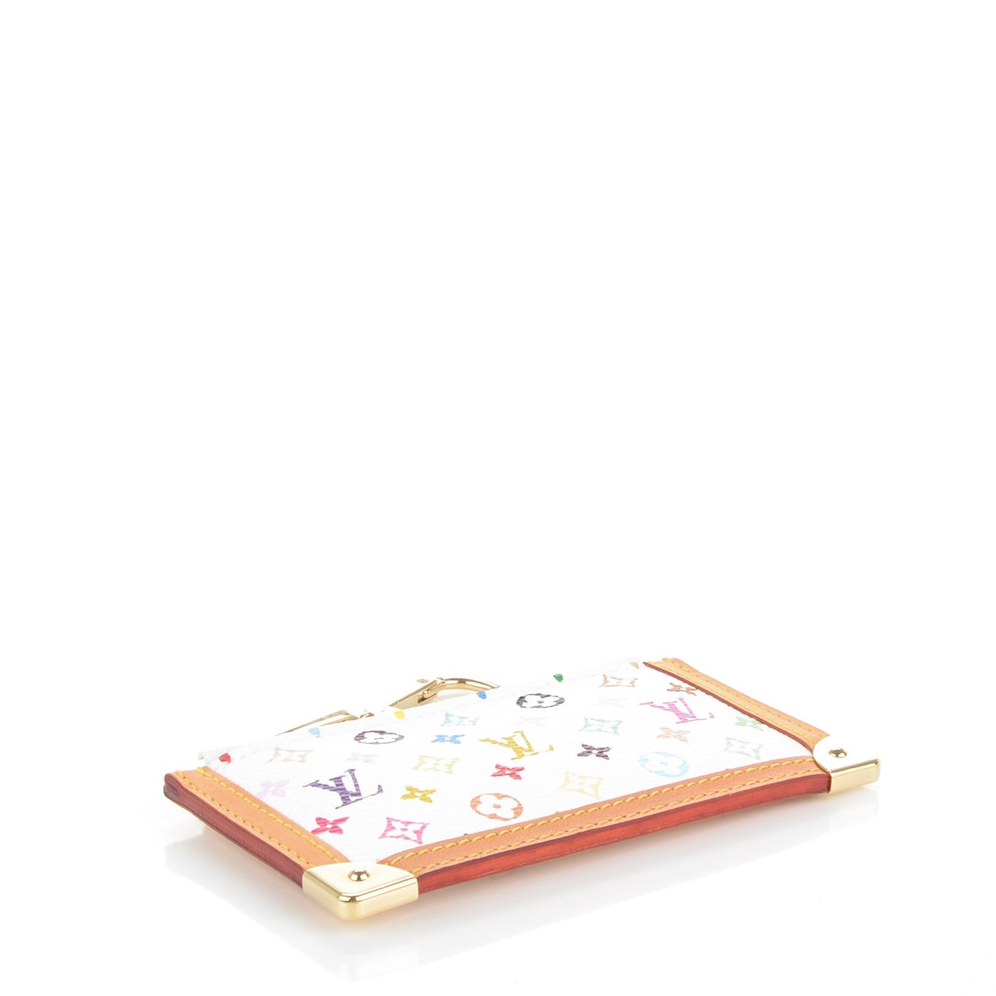 Monogram Multicolor Key Pouch White