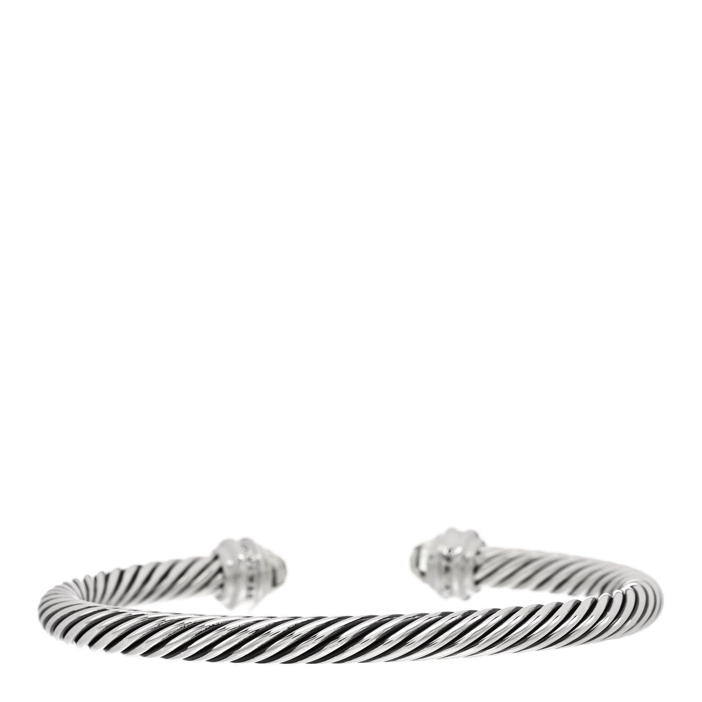 Sterling Silver Diamond Prasiolite 5mm Cable Classics Princess Bracelet